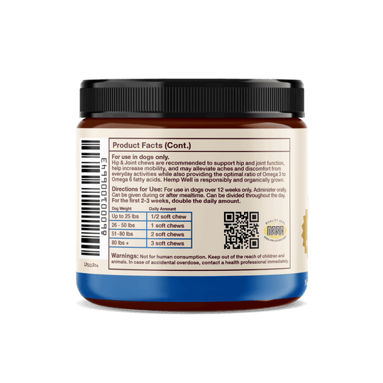 Hip & Joint Dog Soft Chews - Hemp Well dog hip Hip Joint Dog