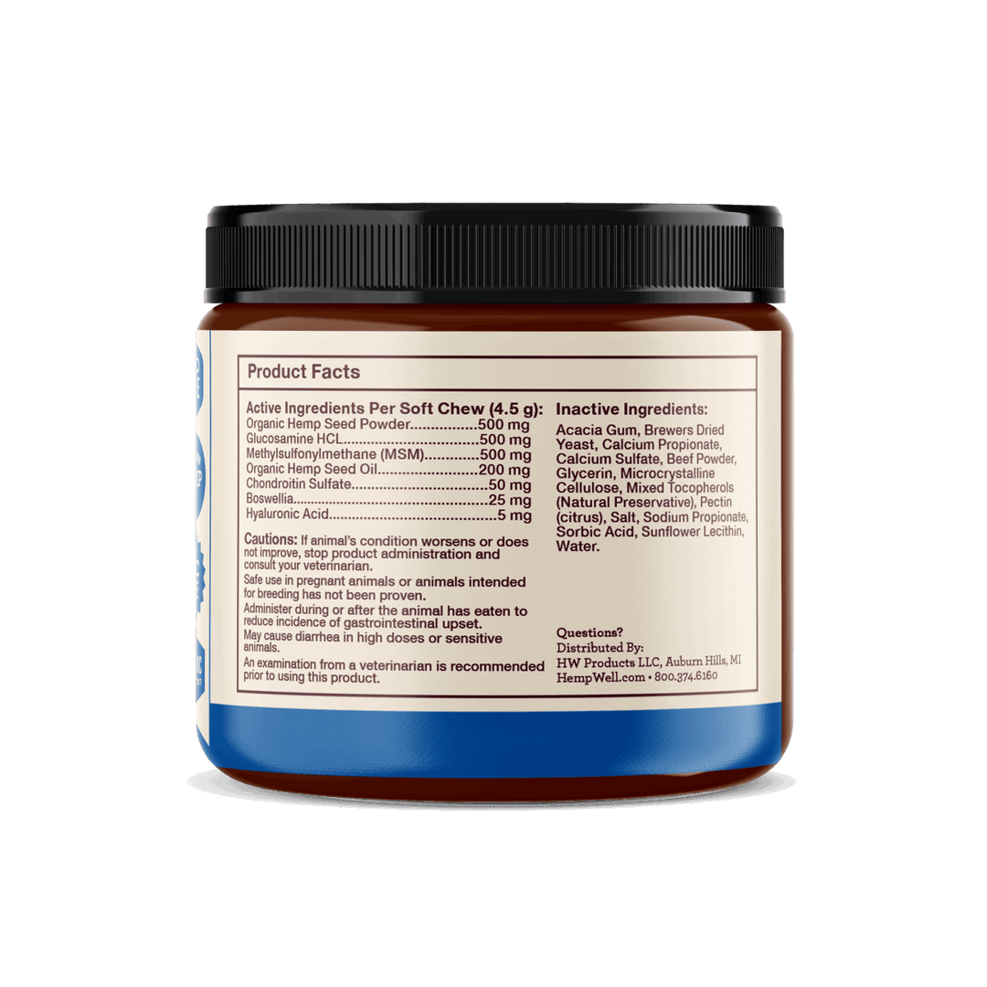 Hip & Joint Dog Soft Chews - Hemp Well dog hip Hip Joint Dog