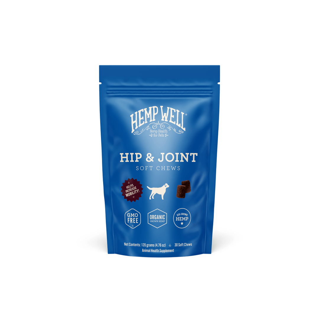 Hip & Joint Dog Soft Chews | Daily Mobility Support - Hemp Well® dog hip Hip Joint Dog tag4 organic over 1,000,000 pets love Hemp Well
