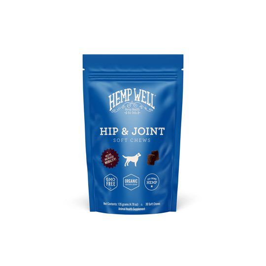 Hip & Joint Dog Soft Chews | Daily Mobility Support - Hemp Well® dog hip Hip Joint Dog tag4 organic over 1,000,000 pets love Hemp Well