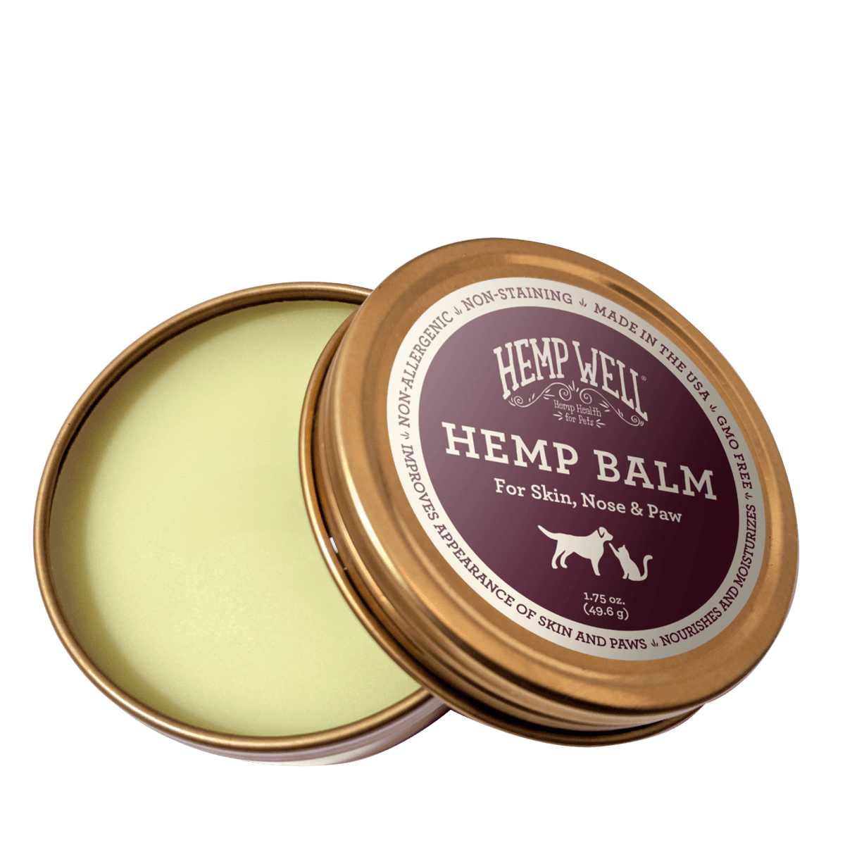 Hemp Balm Natural Relief for Dog and Cat Skin Hemp Well
