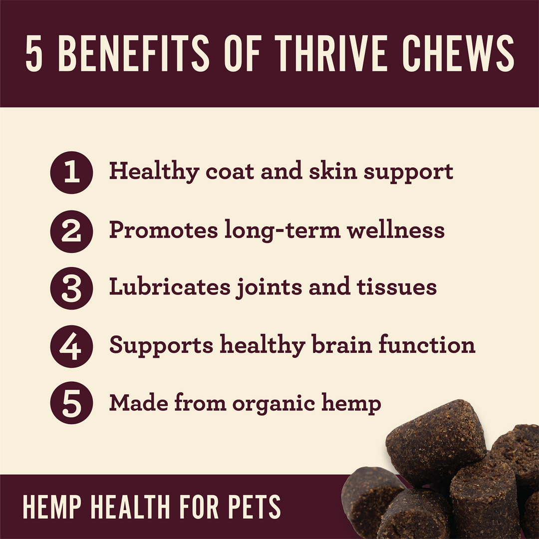 Organic Thrive Dog Soft Chews for Skin Health