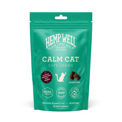 Calm Cat Soft Chews, hemp and herbal formula to ease feline anxiety and promote a peaceful home.