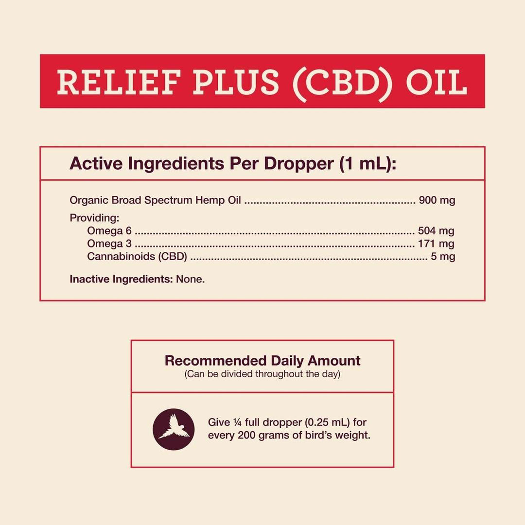 Bird Relief Plus (CBD) - Hemp Well bird bird CBD cbd for birds