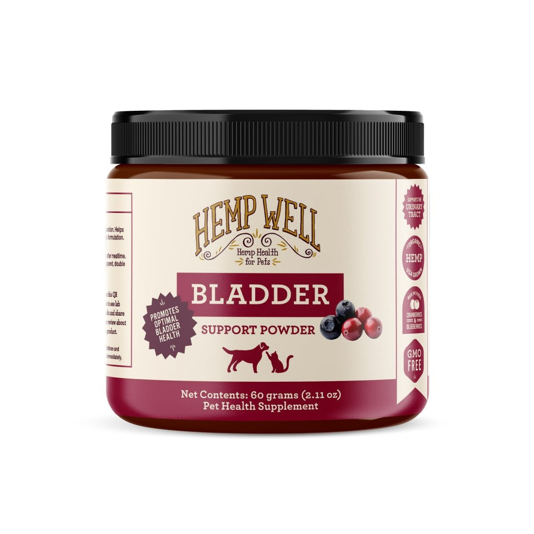 Bladder Support Powder for Dogs & Cats - Hemp Well bladder cat dog