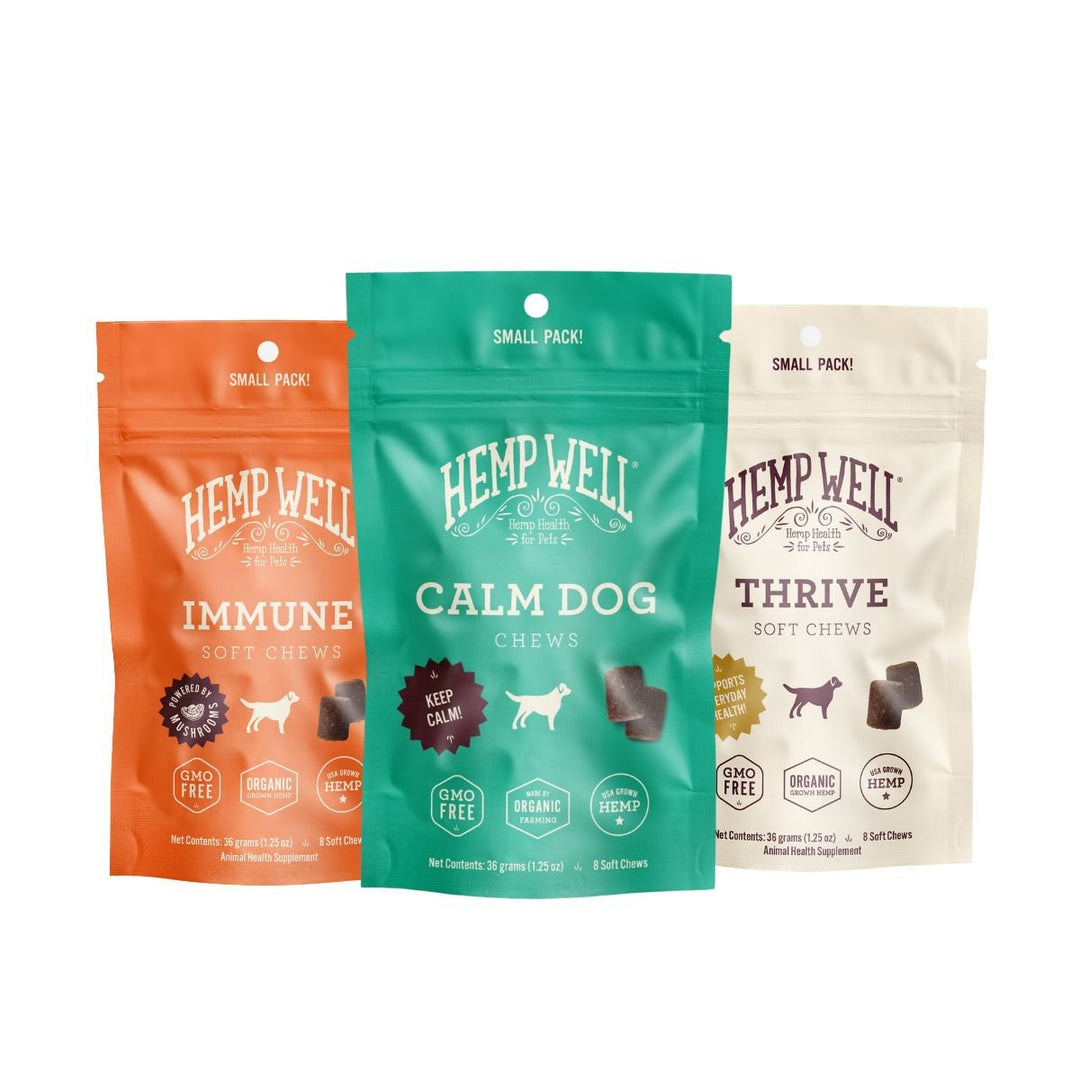 Dog Chew Small Pack Variety Bundles - Hemp Well anxiety calm Calm Dog
