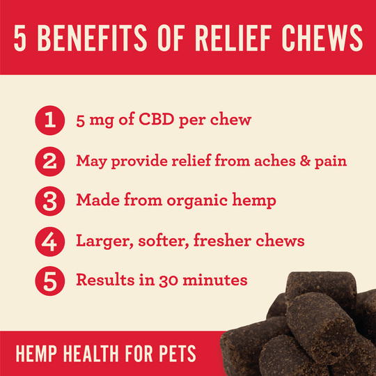 Relief CBD Dog Soft Chews - Hemp Well best cbd dog treats calm cbd dog treats for anxiety