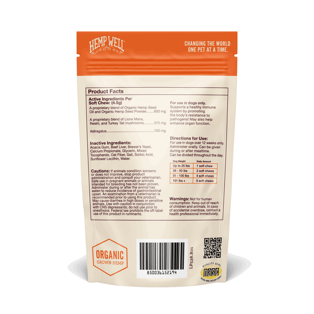 Hemp Well Immune & Digestive Gut Health Dog Soft Chews