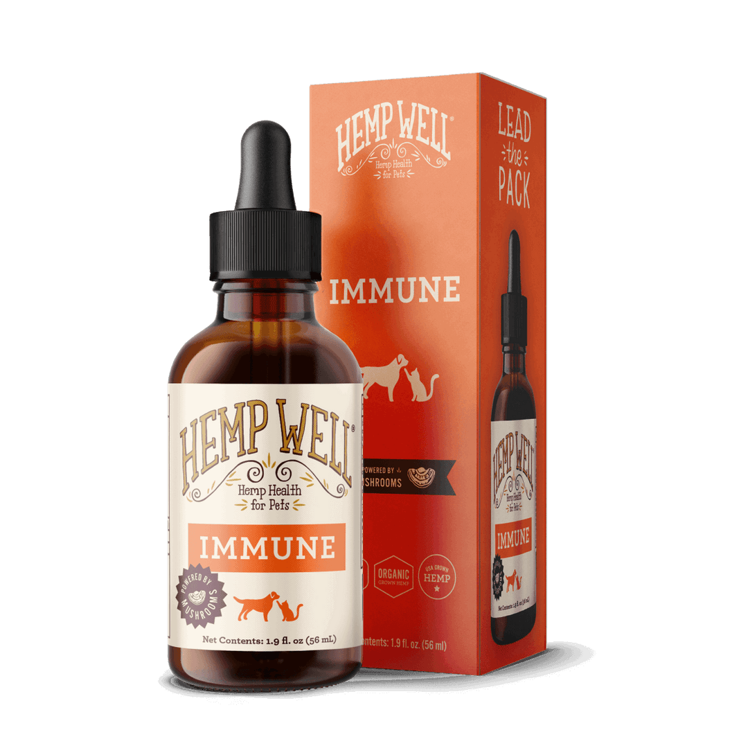 Immune Support Oil - Hemp Well cats dogs hemp