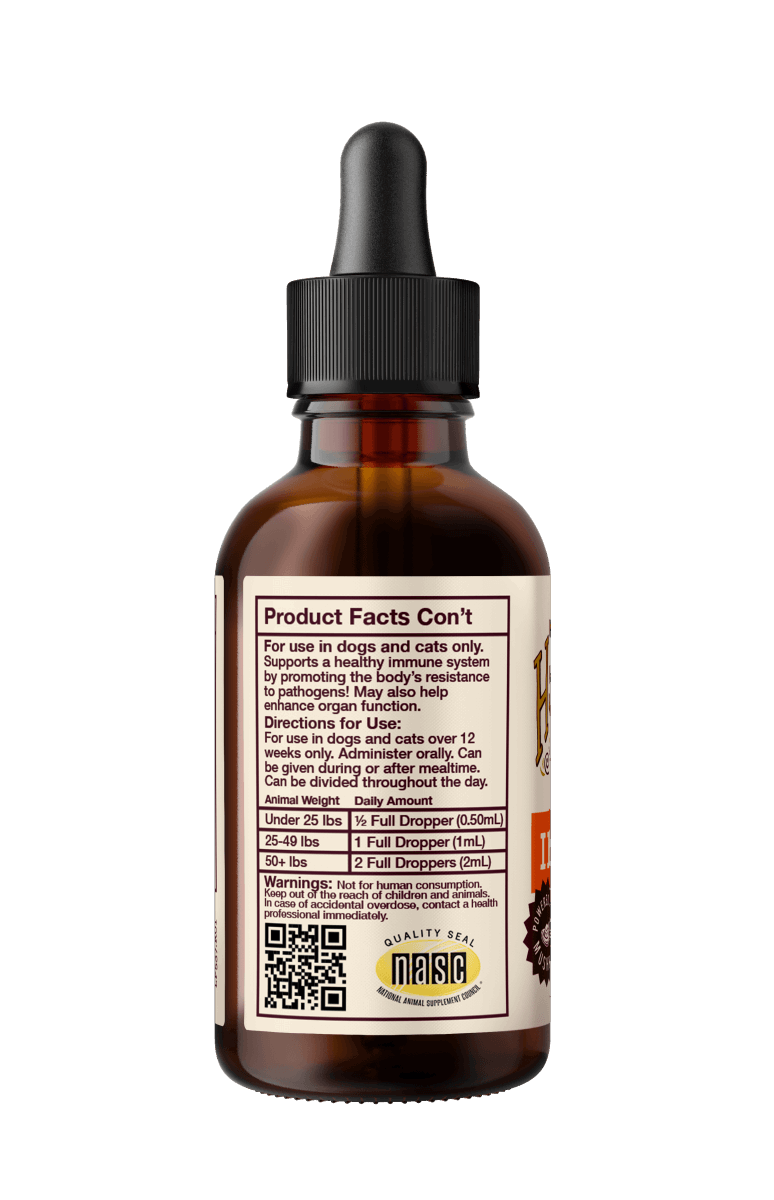 Immune Support Oil - Hemp Well cats dogs hemp