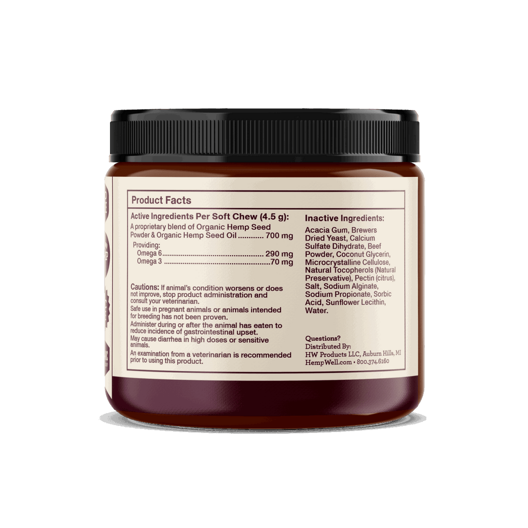 Enhance your dog's health with Thrive Dog Soft Chews - a tasty and natural supplement for overall wellbeing.