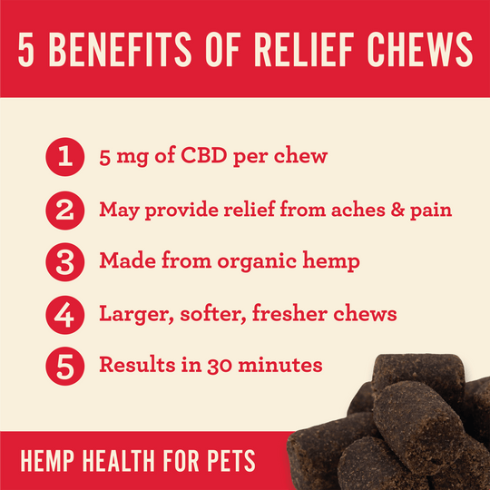 Relief CBD Dog Soft Chews - Hemp Well best cbd dog treats calm cbd dog treats for anxiety