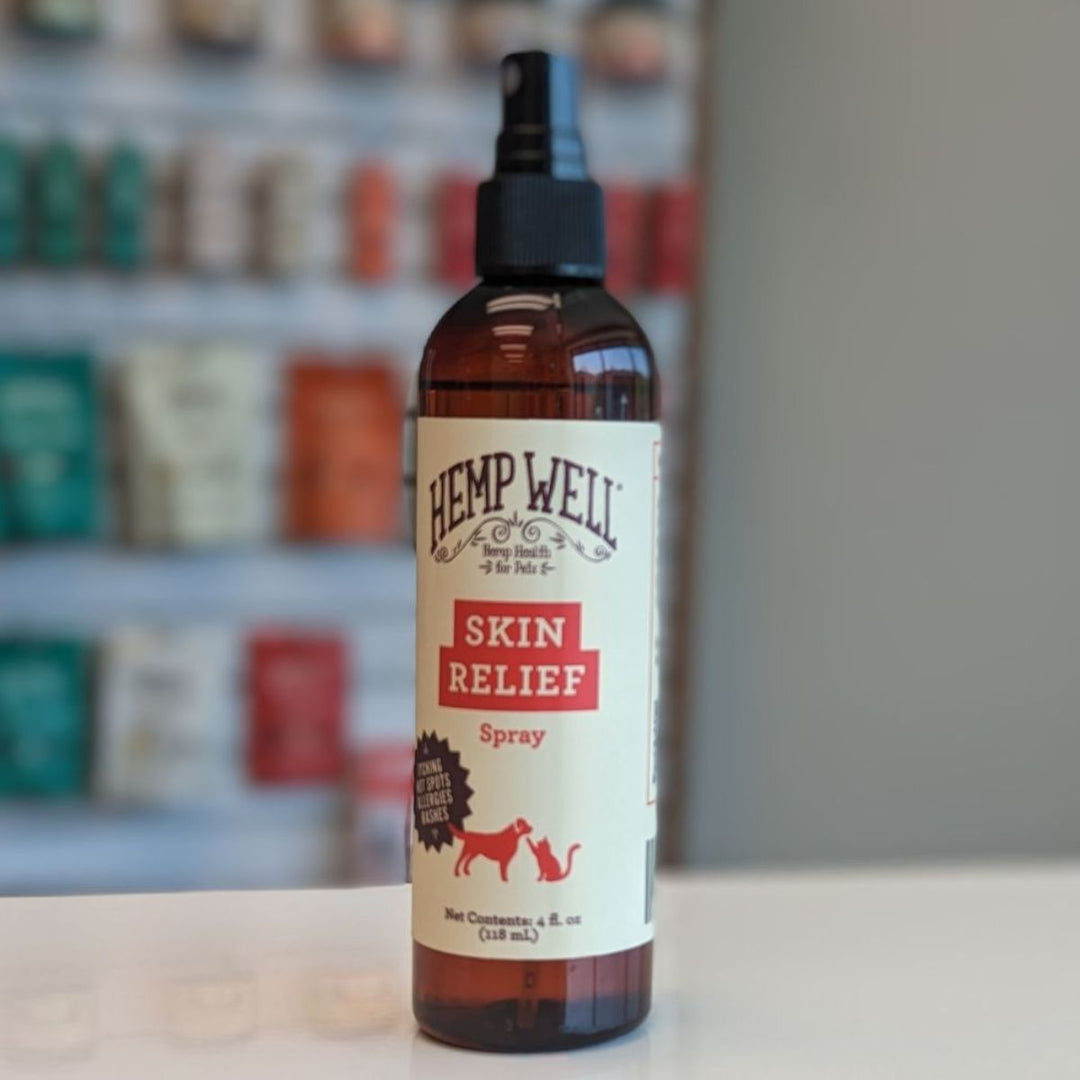 Skin Relief Spray for Itchy Dogs & Cats - Hemp Well cat dog skin