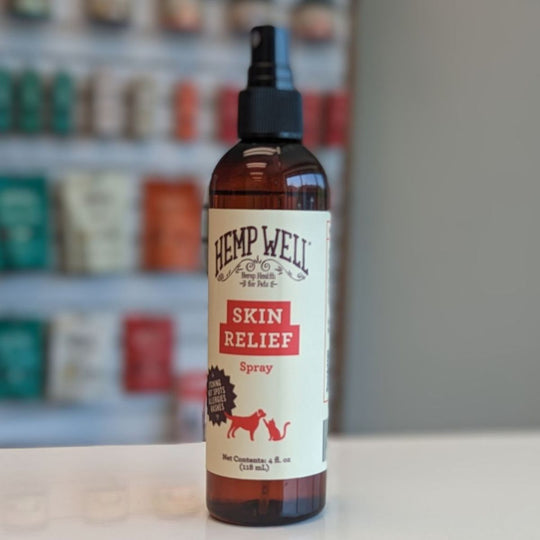Skin Relief Spray for Itchy Dogs & Cats - Hemp Well cat dog skin