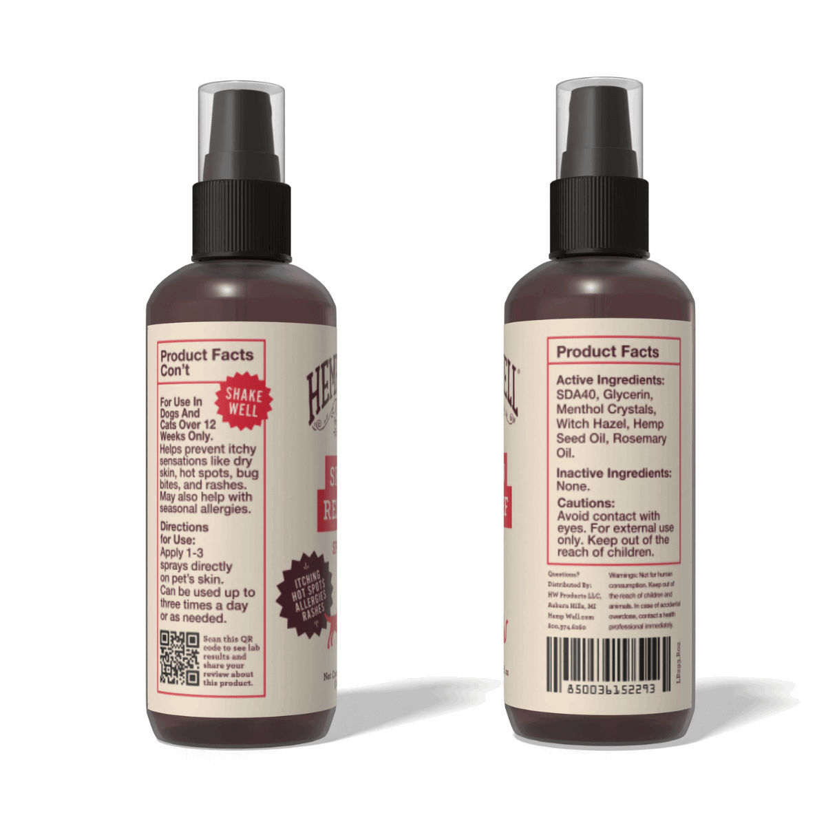 Pet Itch Relief Spray - Hemp Well – Hemp Well®