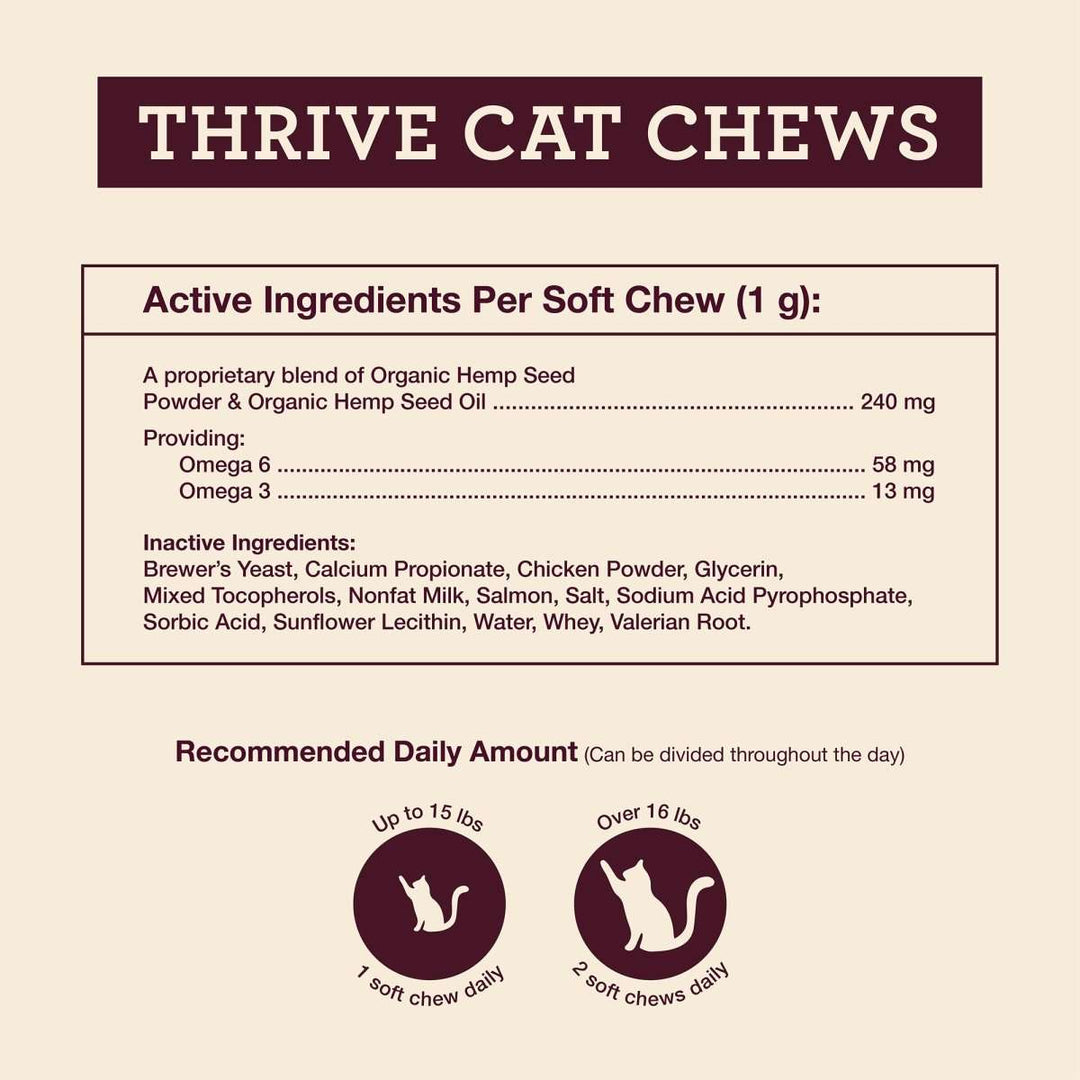 Thrive Cat Soft Chews - Hemp Well