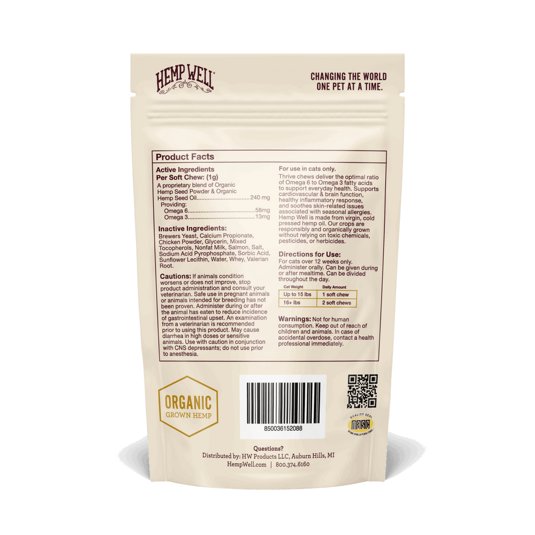 Thrive Cat Soft Chews - Hemp Well