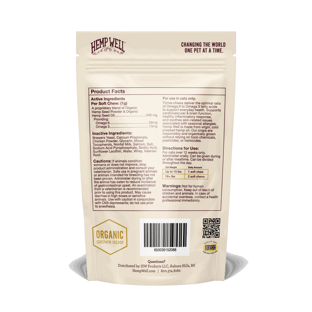 Thrive Cat Soft Chews - Hemp Well