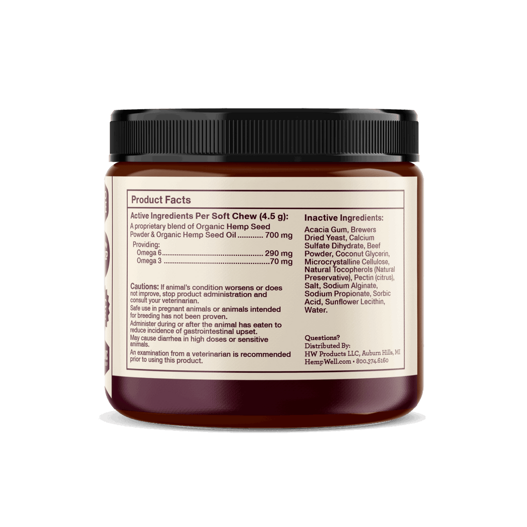 Enhance your dog's health with Thrive Dog Soft Chews - a tasty and natural supplement for overall wellbeing.