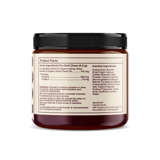 Enhance your dog's health with Thrive Dog Soft Chews - a tasty and natural supplement for overall wellbeing.