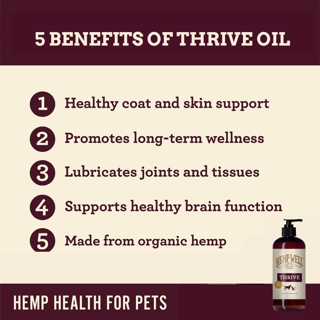 Thrive Oil for Dog & Cats - Hemp Well cat Dog Hemp Well Thrive