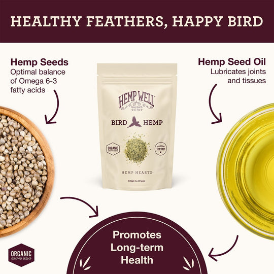 Bird Hemp Hearts - Hemp Well bird bird seed health
