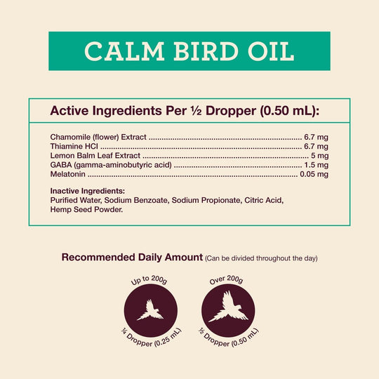 Calm Bird - Hemp Well behavior bird calm