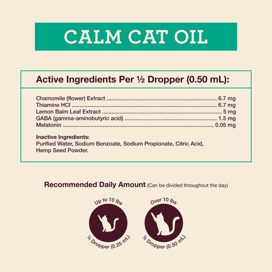 Calm Cat Oil - Hemp Well calm Calm Pet calming