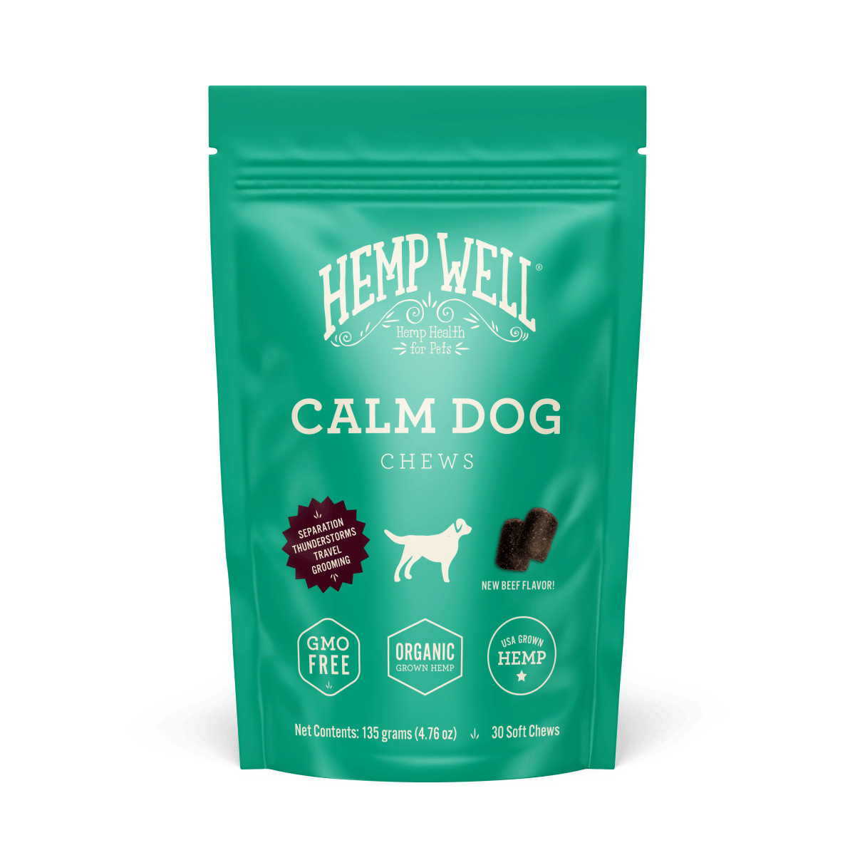 Calm Dog Soft Chews - Hemp Well anxiety calm Calm Dog