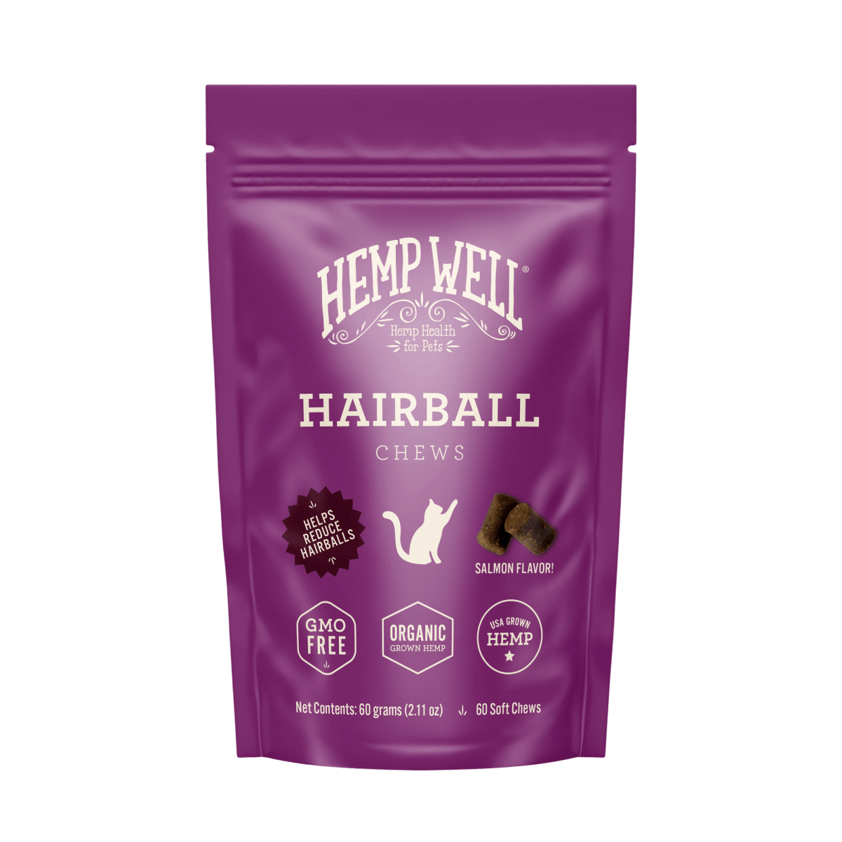 Cat Hairball Soft Chews - Hemp Well