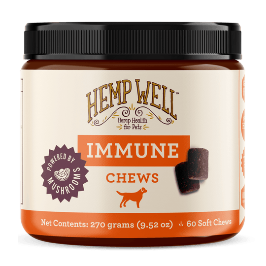 Immune Support Dog Soft Chews - Hemp Well calm dog dog immunity