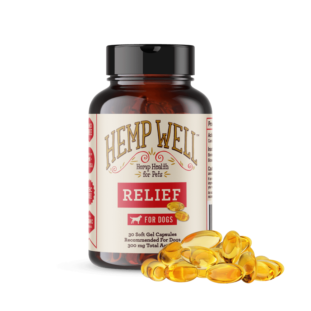 Relief (CBD) Capsules for Dogs - Hemp Well