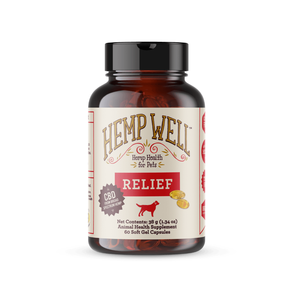 Relief (CBD) Capsules for Dogs - Hemp Well