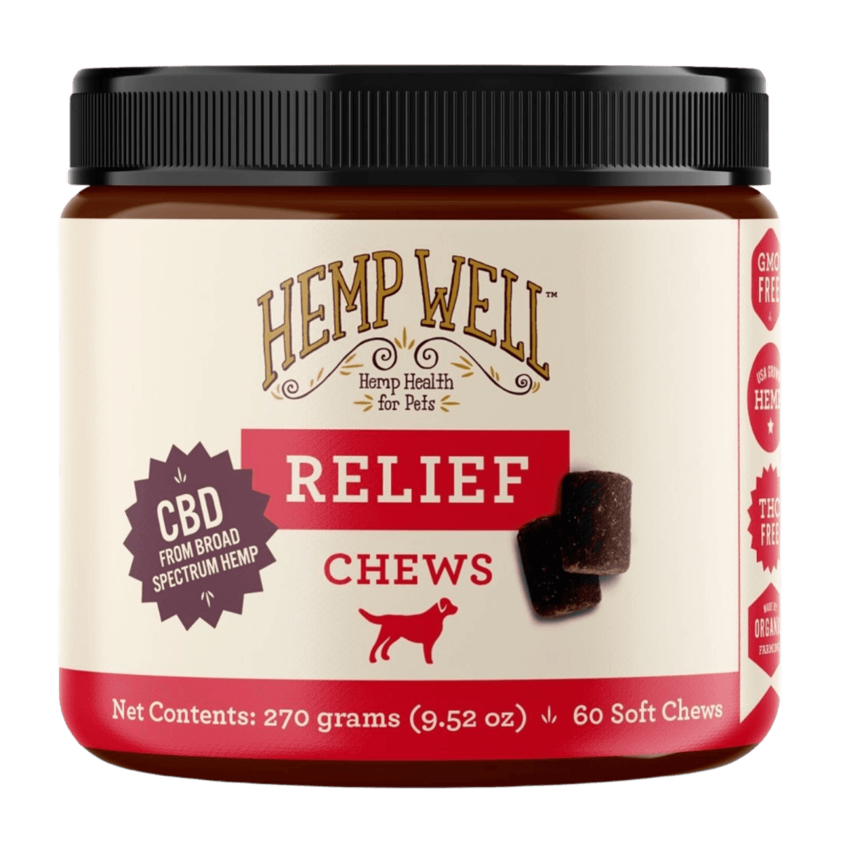Relief (CBD) Dog Soft Chews - Hemp Well