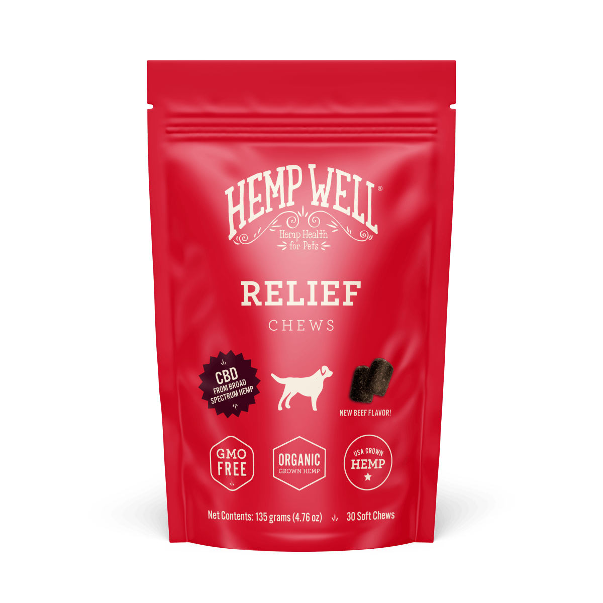 Relief (CBD) Dog Soft Chews - Hemp Well