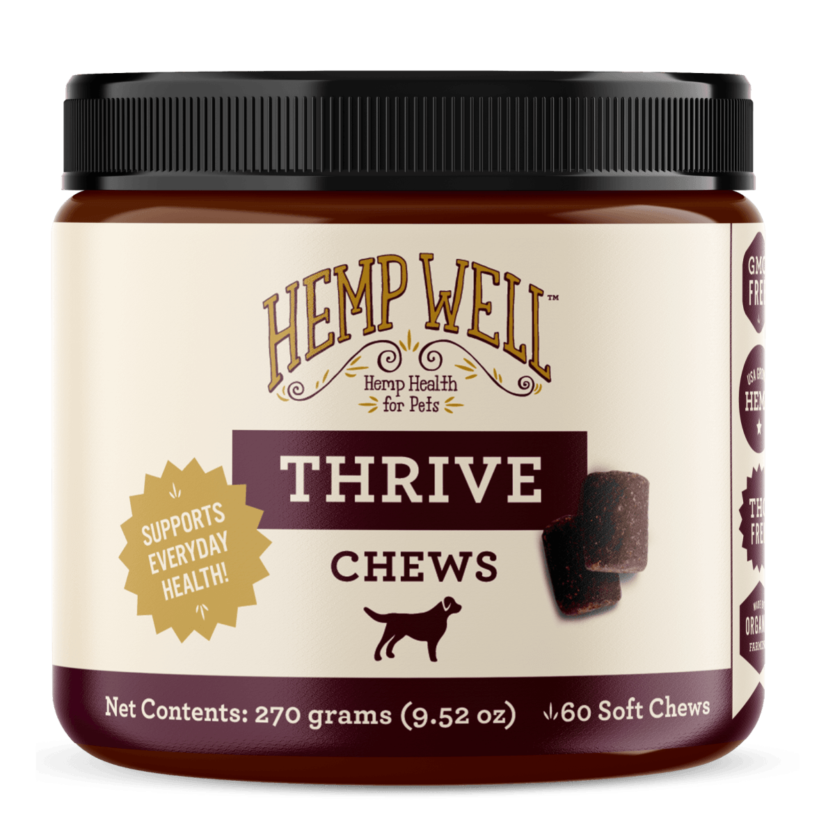 Thrive Dog Soft Chews - Hemp Well